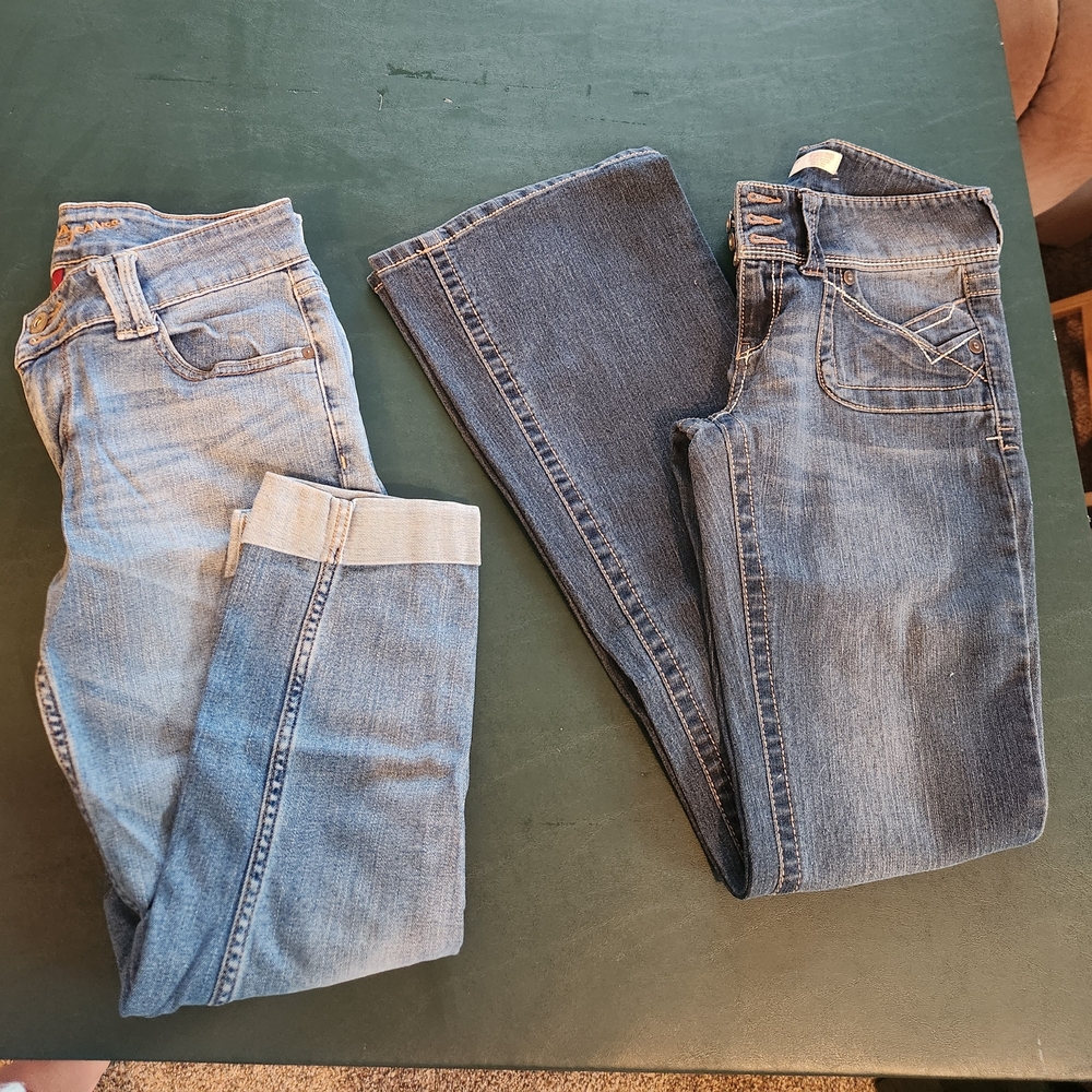 Arizona Jean Company Straight Leg Blue Jeans